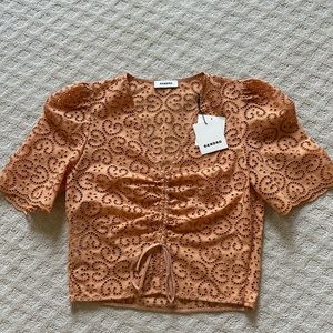 Sandro Scrunch Design Top
